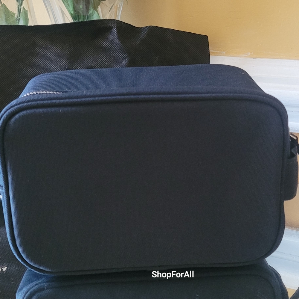 Prada Luna Rossa Black & Red pouch Travel bag Toiletry Dopp Kit Shavin… - Picture 5 of 16